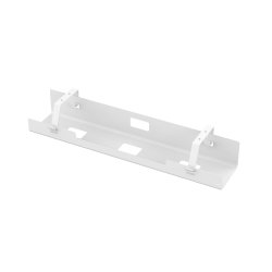 Cablio cable tray and power strip holder, White