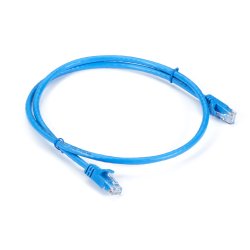 Black Box CAT6A PATCH CABLE, UTP, PVC, SNAGLESS, BLUE, 3FT
