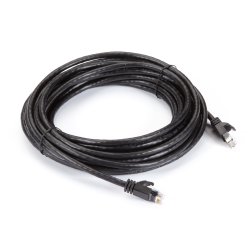 Black Box CAT6A PATCH CABLE, UTP, PVC, SNAGLESS, BLACK, 25FT