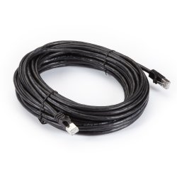 Black Box CAT6A PATCH CABLE, F/UTP, PVC, SNAGLESS, BLACK, 35FT