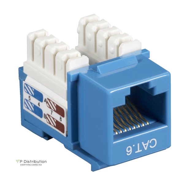 Black Box Cat6 Keystone Jack Blue 25 Pack