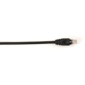 Black Box BBXCONN CAT6 PATCH CBL-UTP PVC SNAGLESS BLACK 25 FT