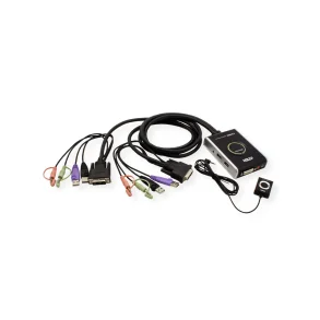 ATEN CS682 2P USB DVI KVM Switch Audio
