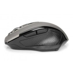 Digitus Wireless Ergonomic Optical Mouse 6D, 2.4 GHz 800/1000/1600 dpi, black-grey