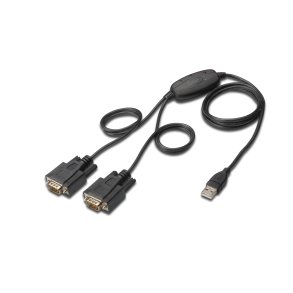 Digitus USB to Serial Adapter, RS232 2 x RS232, cable type, Chipset: FT2232H, 1.5m