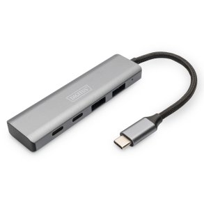 Digitus USB-C 4 Port HUB 2x USB-A + 2x USB-C Gen2