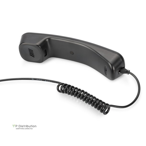 Digitus USB telephone handset USB A male-RJ10, cable lenght: 1.80-1.90m