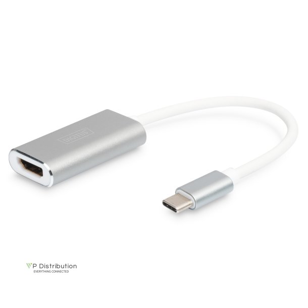Digitus USB Type-C 4K HDMI Adapter, 20cm cable length Aluminium Housing, Chipset: AG9310