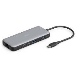 USB-C Docking Station, 7-Port, 1x HDMI 3x USB 3.2 Gen 2, 1x RJ45, 1x SD,1x MicroSD, 1x PD