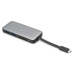 USB-C Travel Docking Station, 7-Port, 1x HDMI 2x USB 3.2 Gen 1, 1x RJ45, 1x SD,1x MicroSD, 1x PD