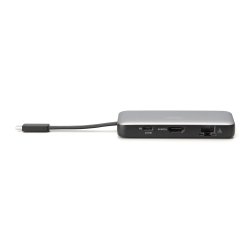 USB-C Travel Docking Station, 7-Port, 1x HDMI 2x USB 3.2 Gen 1, 1x RJ45, 1x SD,1x MicroSD, 1x PD