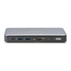USB-C Docking Station, 11-Port, 2x HDMI, 1x DP 2x USB-A, 1x USB-C, 1x RJ45, 1x DC, 1x Audio