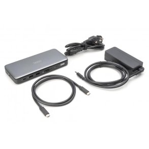 USB-C Docking Station, 11-Port, 2x HDMI, 1x DP 2x USB-A, 1x USB-C, 1x RJ45, 1x DC, 1x Audio
