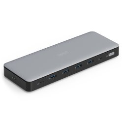 USB-C Docking Station, 13-Port, 3x HDMI, 2x DP 4x USB-A, 1x USB-C, 1x RJ45, 1x DC, 1x Audio
