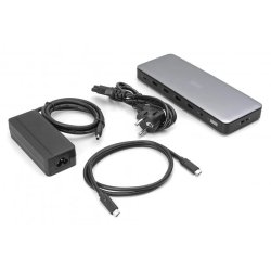 USB-C Docking Station, 13-Port, 3x HDMI, 2x DP 4x USB-A, 1x USB-C, 1x RJ45, 1x DC, 1x Audio