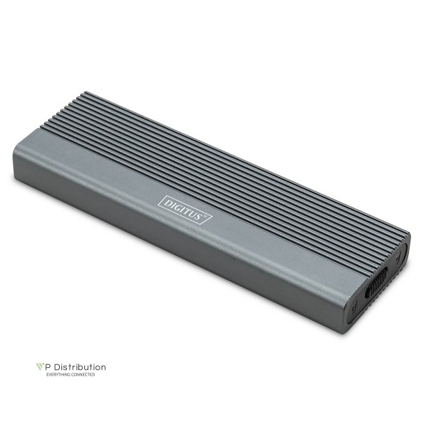 Digitus USB hard disk enclosure, external, NVMe + SATA 10Gbps(NVMe) 6 Gbps (SATA),USB3.1 Gen2,alu,toolfre