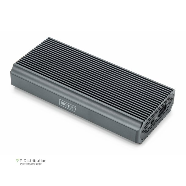 Digitus USB hard drive enclosure, external, NVMe 40 Gbps,USB 4.0, Aluminium, tooling