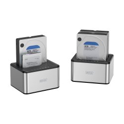 SATA Docking Station USB 3.0, 2-port, 2.5"/3.5" SSD/HDD, clone function