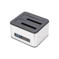 SATA Docking Station USB 3.0, 2-port, 2.5"/3.5" SSD/HDD, clone function