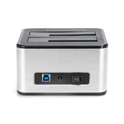 SATA Docking Station USB 3.0, 2-port, 2.5"/3.5" SSD/HDD, clone function