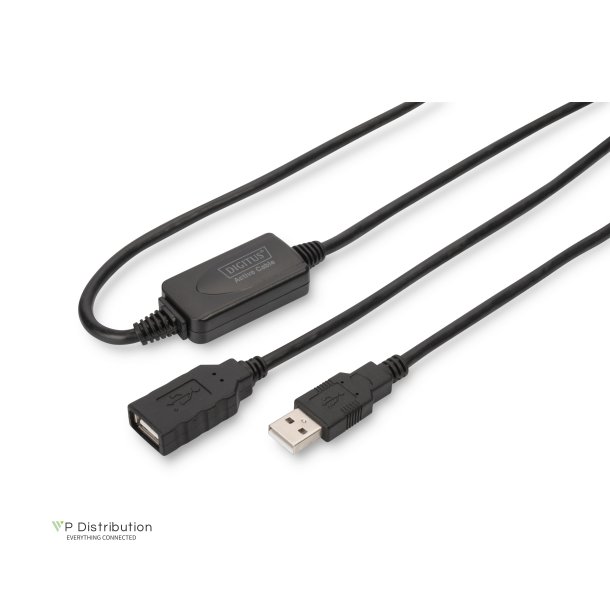 Digitus USB 2.0 Repeater Cable USB A male / A female, Length 15m