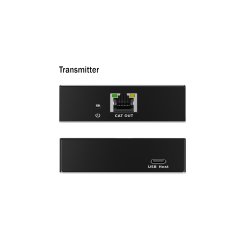 USB Extender, USB 3.2 Gen1, 100m 3x USB-A &amp; 1x USB-C, For use with CAT cable