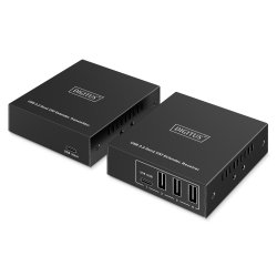 USB Extender, USB 3.2 Gen1, 100m 3x USB-A &amp; 1x USB-C, For use with CAT cable