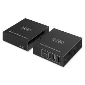USB Extender, USB 3.2 Gen1, 100m 3x USB-A & 1x USB-C, For use with CAT cable