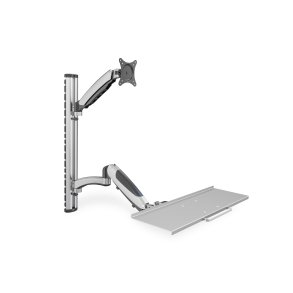Digitus Workstation (Monitor, Keyboard) Wall Mount 27 inch, 6 kg, VESA 75x75, 100x100, silver