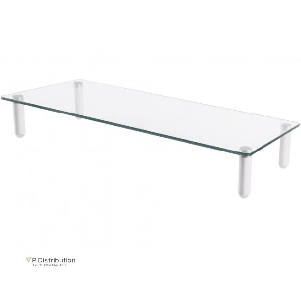 Digitus Tabletop Glass Monitor Riser 560x210x80mm, max load up to 20kg