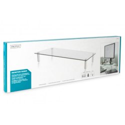 Digitus Tabletop Glass Monitor Riser 560x210x80mm, max load up to 20kg