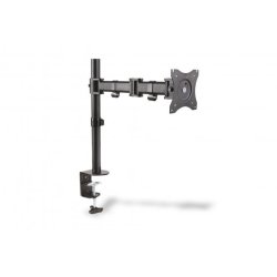 Digitus Single Monitor Desk Clamp Mount, 15-27",black max. load 8Kg, VESA max. 100x100