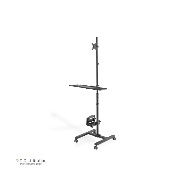 Digitus Mobile Workstation (Monitor Mount, PC Holder) max. 8 kg load,32" screen max., black
