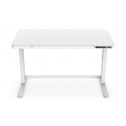 Digitus Electric height-adjustable Desk, 120x60x12cm top 50kg load, USB-charging ports, white