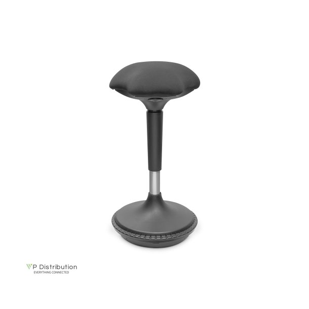 Digitus Standing Stool, height-adjustable, black