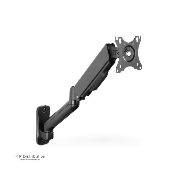 Digitus Single Gas Spring Monitor Wall Mount 32", 9 kg max., black