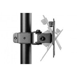 Digitus Universal Dual Monitor Mount, Vertical 17-32", 8 kg max. each, clamp or grommet mount