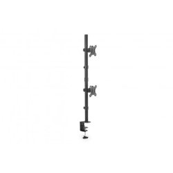 Digitus Universal Dual Monitor Mount, Vertical 17-32", 8 kg max. each, clamp or grommet mount