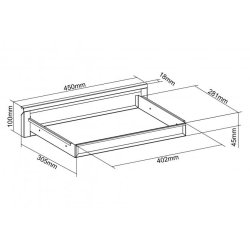 Digitus Under desk storage drawer Black