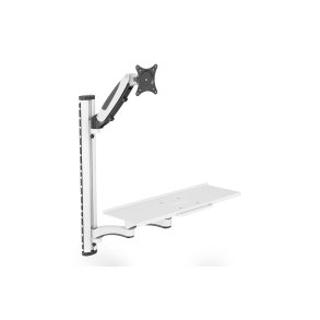 Digitus Workstation (Monitor, Keyboard, Mouse) Wall Mount 32 inch, 8 kg, VESA 75x75/100x100, white/black