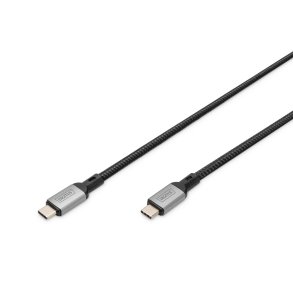 Digitus USB 4 connection cable, TypeC to TypeC, Al-Housing PP Braid 8K@30Hz, PD3.0, 20Gbits/s, 3m, bl.