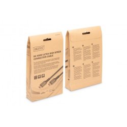 Digitus HDMI Ultra Premium High Speed Connection Cable, A M/M, 3.0m, Alu Housing, UHD, 8K@60Hz, gold, bl