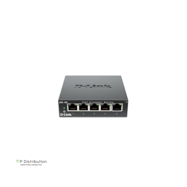 D-Link DES-105 5-Port Fast Ethernet Unmanaged Desktop Switch