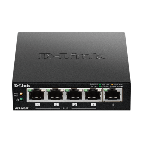 D-Link DES-1005P 5-port PoE Fast Ethernet Desktop Switch