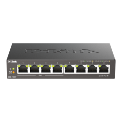D-Link DGS-1008P 8-Port Gigabit PoE+ Unmanaged Desktop Switch