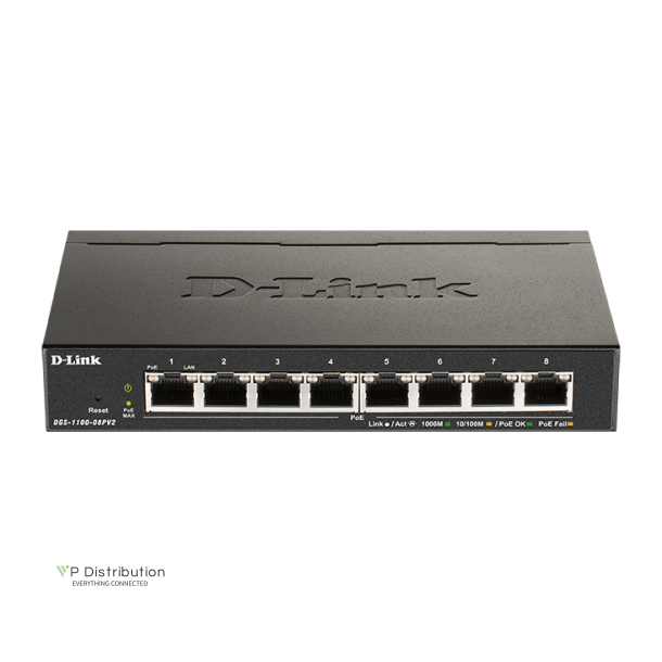 D-LINK DGS-1100-08V2/E Gigabit Smart Managed Switch