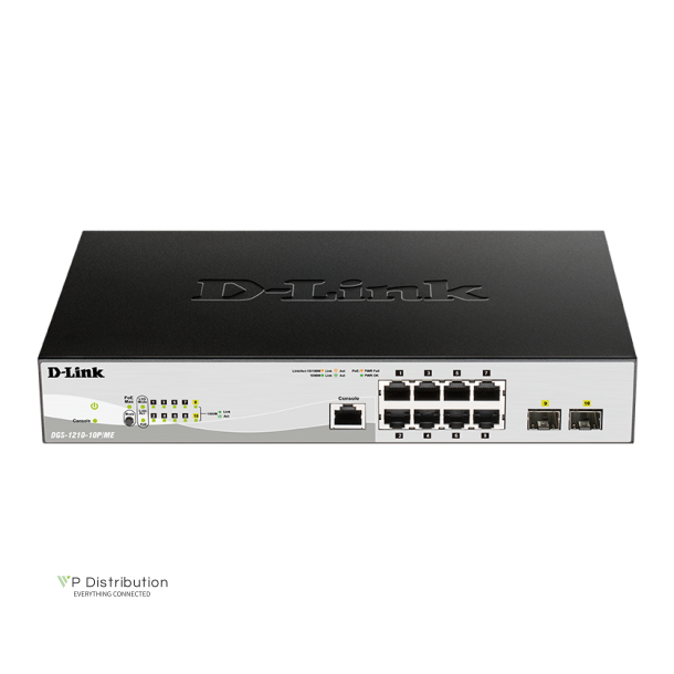 D-LINK DGS-1210-10P/ME/E 10-Port Switch, PoE Smart Managed ME Gigabit 78W