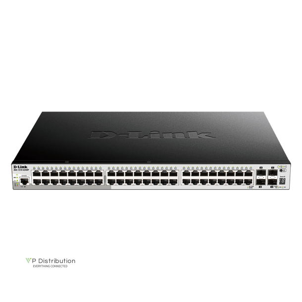 D-Link DGS-1510-52XMP 52-Port PoE+ Smart Managed Gigabit Stack Switch 4x10G