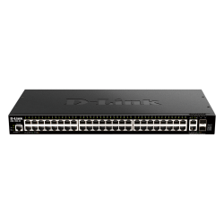 D-Link DGS-1520-52MP/E 52-Port Smart Managed PoE+ Gigabit Stack Switch, 4x 2.5 GE, 4x 10G