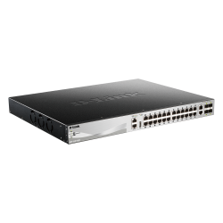 D-Link DGS-3130-30PS/E 30Port PoE Switch, Layer 3 PoE Gigabit Stack (SI)